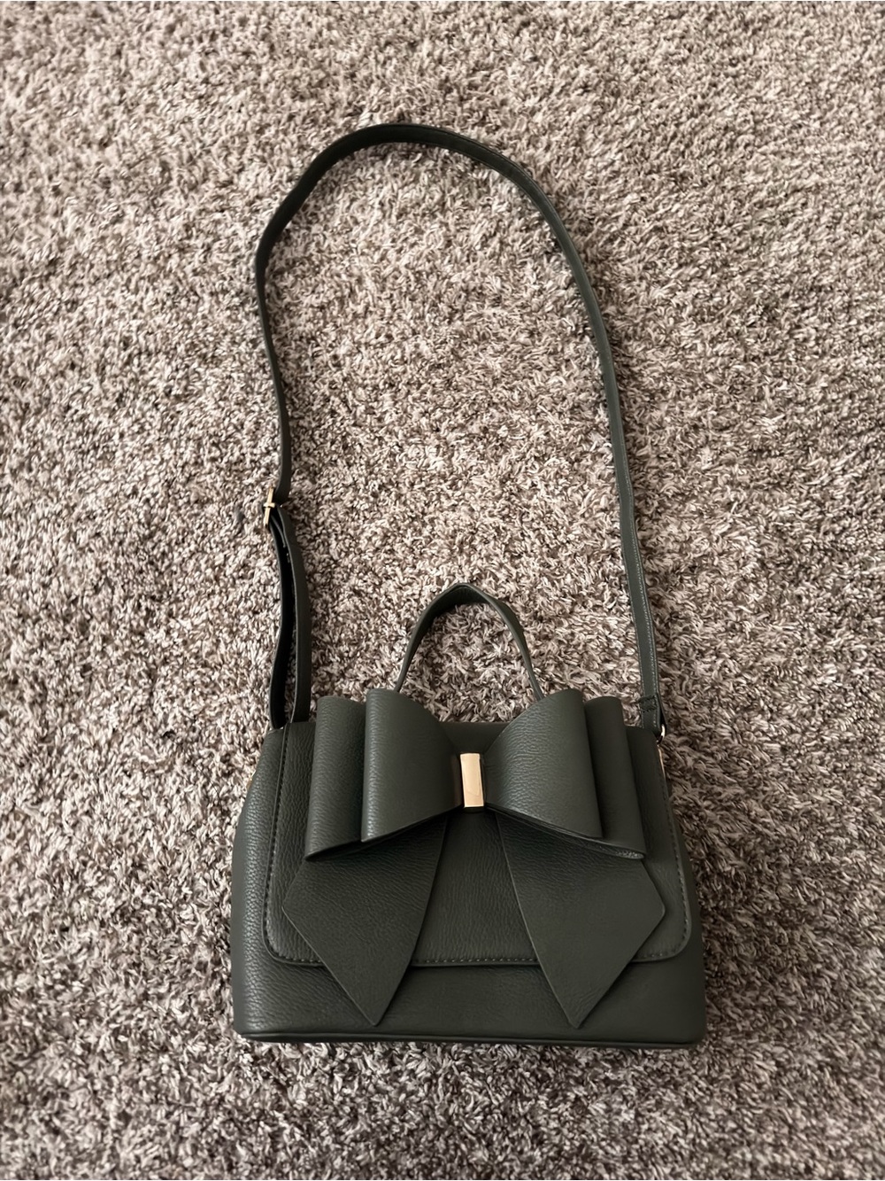 Grossi-Green bow purse